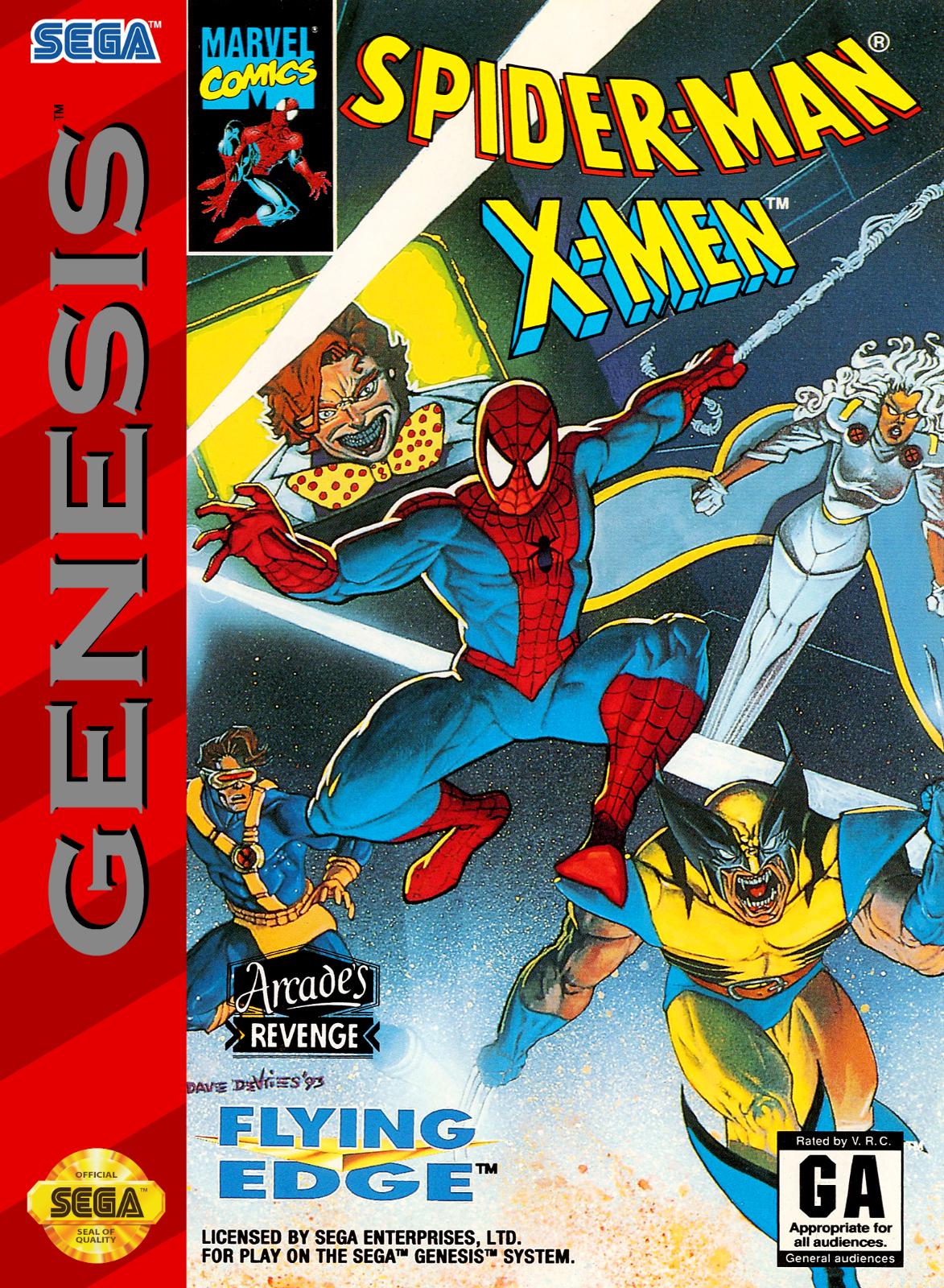 Spiderman X-Men Arcade's Revenge - Sega Genesis