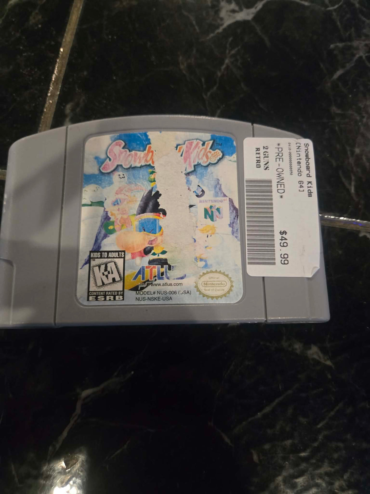 2 Guns Retro - Snowboard Kids - Video Game - Nintendo 64